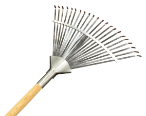 Gardener 10733 Ahşap Saplı, Ayarlı Metal Çim ve Yaprak Toplama Tırmığı