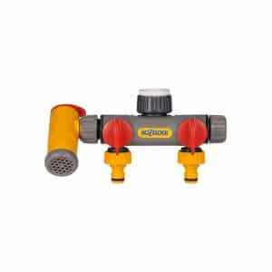 Hozelock 2250H Çift Yönlü, Musluklu, Vanalı Musluk Bağlantısı  1/2" - 3/4"