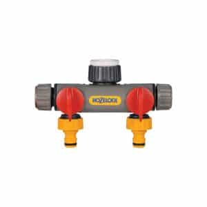 Hozelock 2252H Çift Yönlü Vanalı Musluk Bağlantısı  1/2" - 3/4"