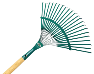 Raco 53731 Ahşap Saplı Metal Çim ve Yaprak Toplama Tırmığı 45 cm