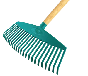 Raco 53747 Ahşap Saplı Plastik Çim ve Yaprak Toplama Tırmığı 45 CM