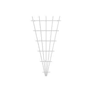 Gardener 73175 Sarmaşık Bitkilere Özel Metal Tırmanma Kafesi Üçgen - Beyaz 150cm X 75cm